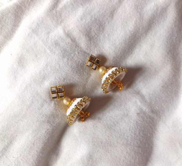 Silk Thread  Earring jhumkas (Pack of 2) - Image 4