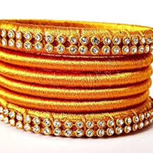 Bangles Silk Thread Bangle Set for Women