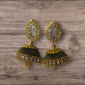 Silk Thread  Earring jhumkas (Pack of 2)