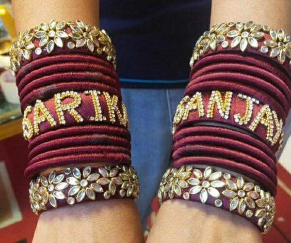 silk thread bangles for marriage function