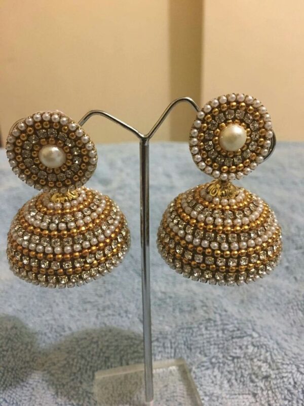 silk thread earring